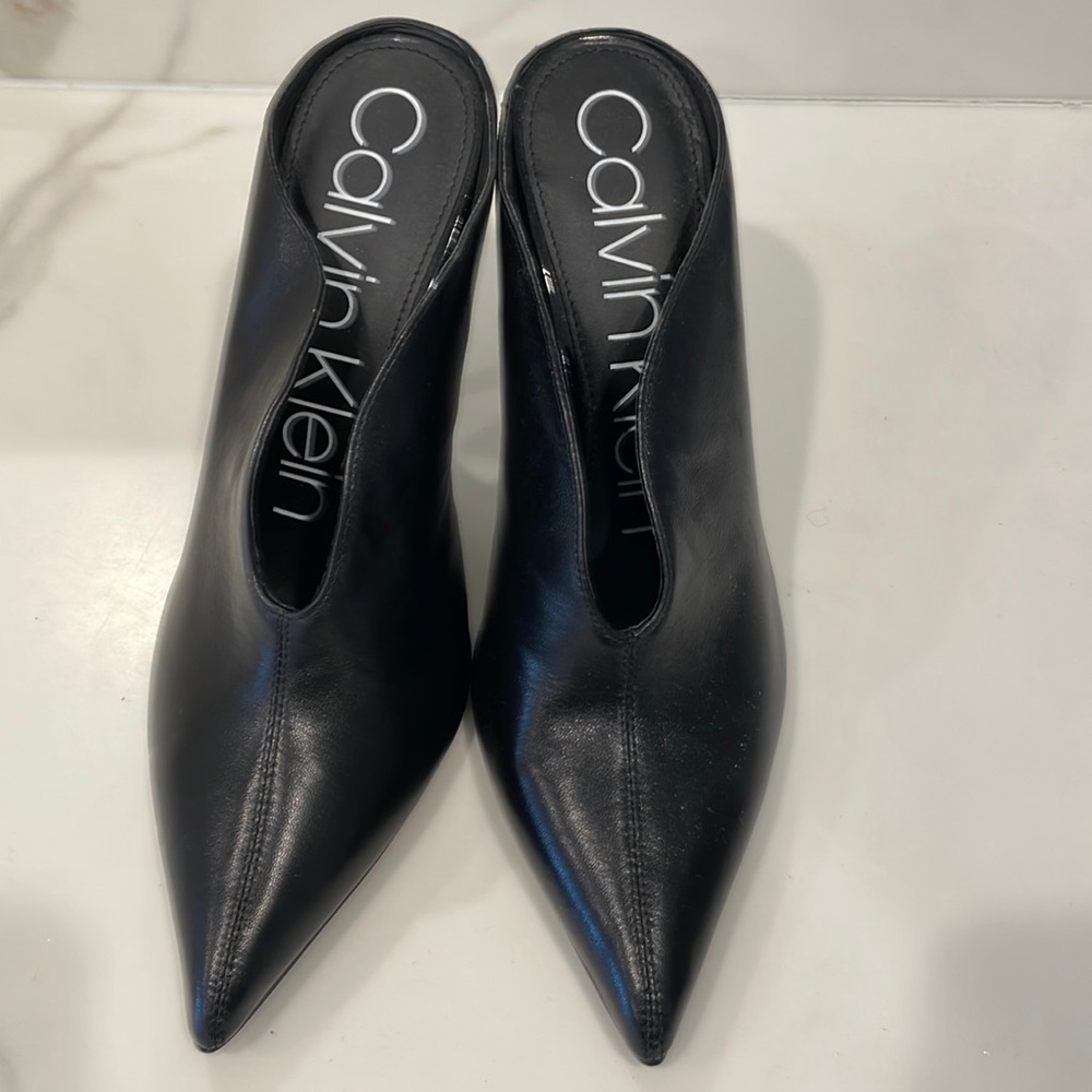 CALVIN KLEIN - black mule